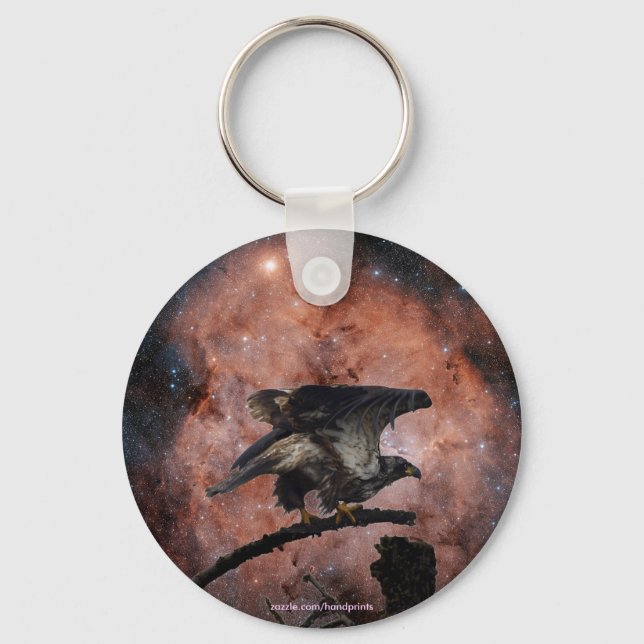 Adler & Weltraumgeschenke Schlüsselanhänger (Vorderseite)