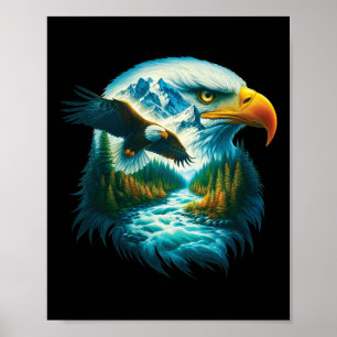 Adler-Wildlife-Wandern-Natur-Outdoor-Berge Für Poster