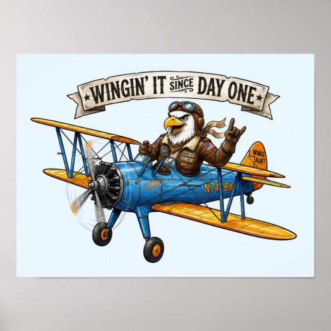 Adler Winging It Poster (Vorne)