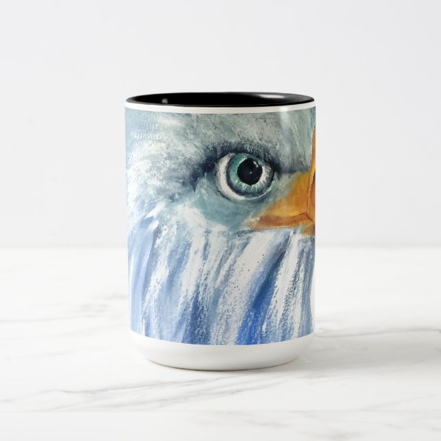 Adler Zweifarbige Tasse (Mittel)