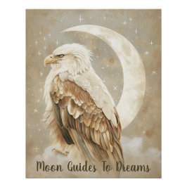 Adlerbaby auf dem Mond Poster