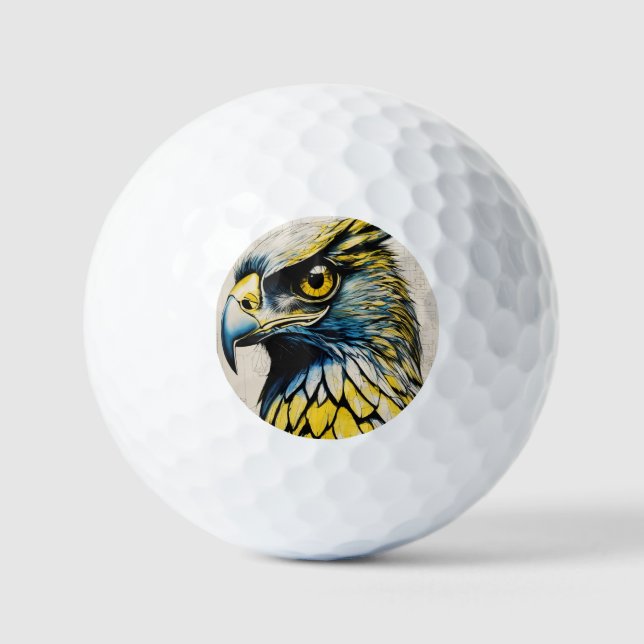 Adlerbild auf Golfball (Vorderseite)