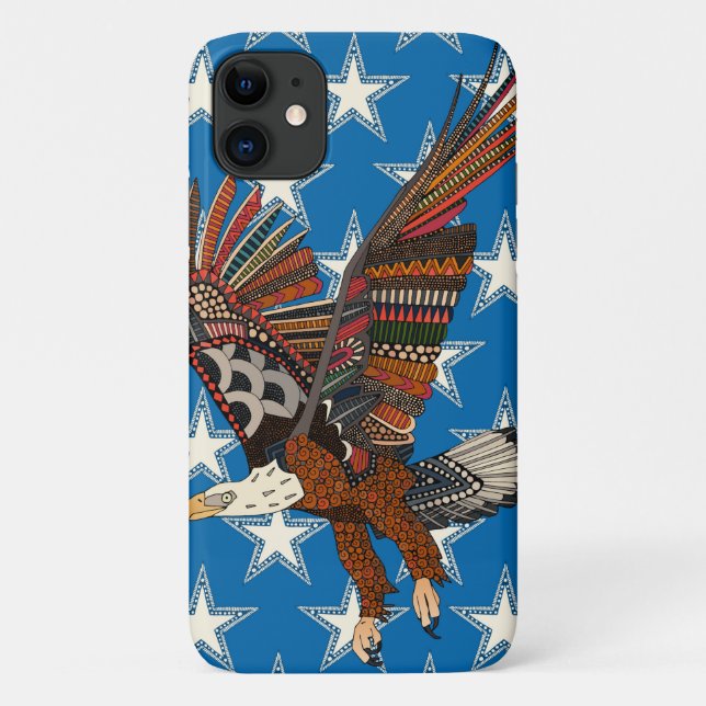 Adlerblau Case-Mate iPhone Hülle (Rückseite)