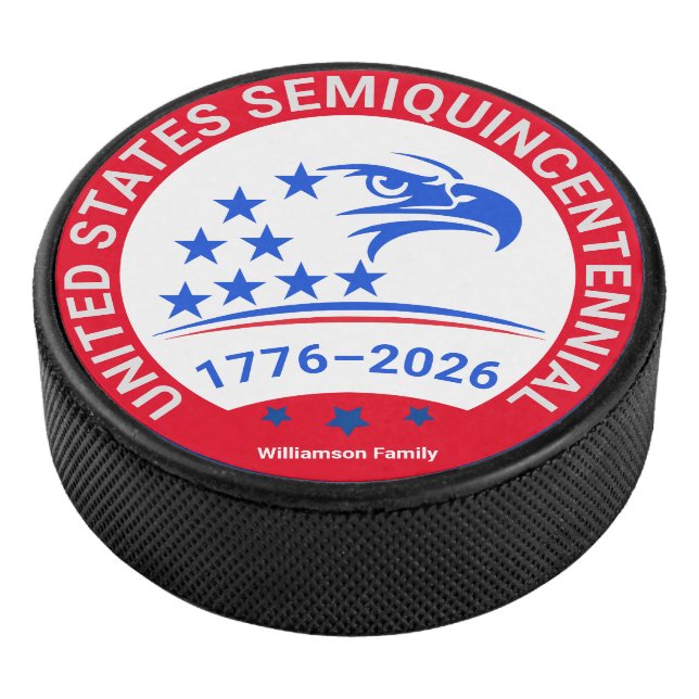 AdlerEmblem - Vereinte Staaten 250. Hommage Eishockey Puck (3/4)