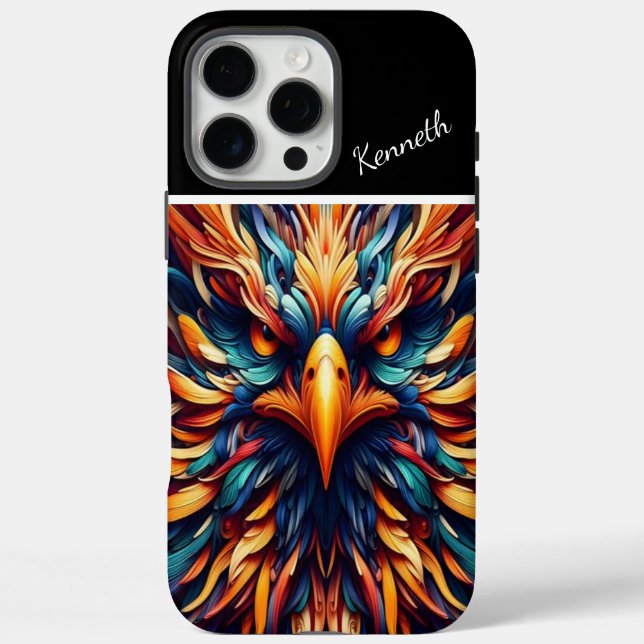 Adlerfederwut iPhone 16 Pro Max Hülle (Rückseite)