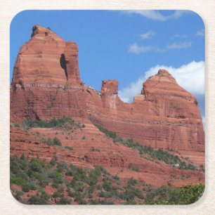 Adlerfelsen I Sedona Arizona Reisefotografie Rechteckiger Pappuntersetzer