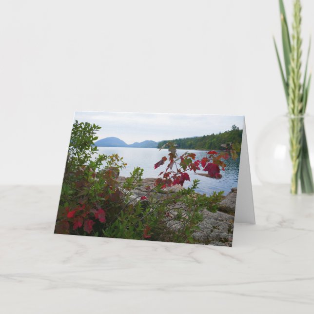 Adlersee und Blätter des Roten Apfels II Karte (Vorderseite)