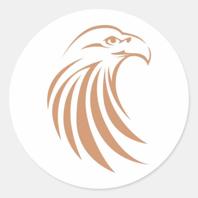 AdlerShirts | Logo für Coole Adler-Shirts Runder Aufkleber (Vorderseite)