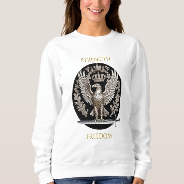 Adlerstärke und Freiheit Sweatshirt (Vorderseite)