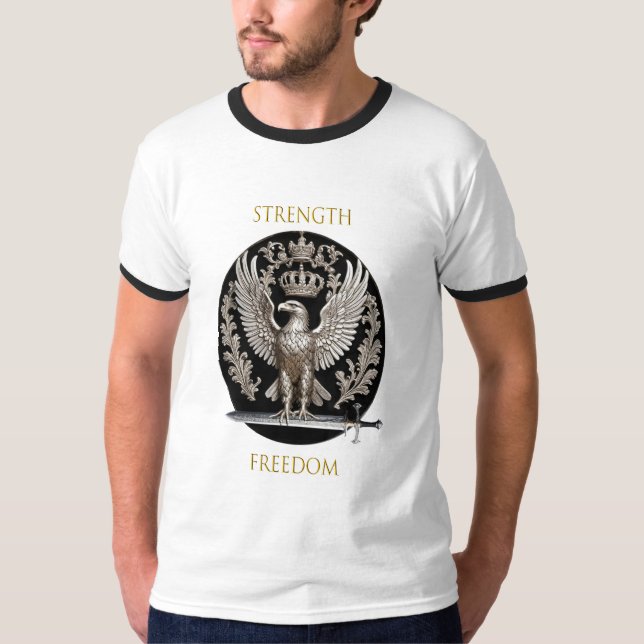 Adlerstärke und Freiheit T-Shirt (Vorderseite)