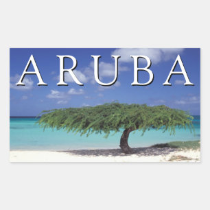 Adlerstrand Karibik, Aruba Rechteckiger Aufkleber