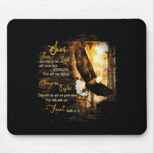 Adlerwald Sie werden hoch auf Flügeln fliegen Jesu Mousepad