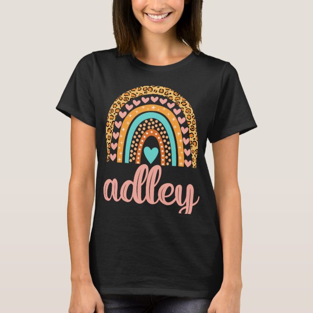 Adley Name Adley Birthday T-Shirt (Vorderseite)