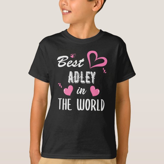 Adley Name, Best Adley in der Welt T-Shirt (Vorderseite)