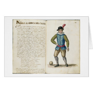 Adlig, der den Fußball, venezianisch (Manuskript,
