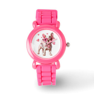 Adlige französische Bulldogge-Kinderuhr Armbanduhr