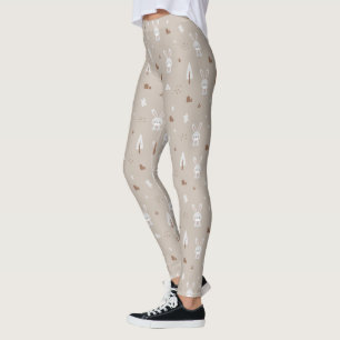 Adlige Kaninchen Kindermuster Leggings
