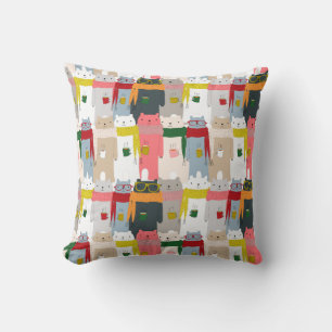 Adlige Polar Bears Throw Kissen