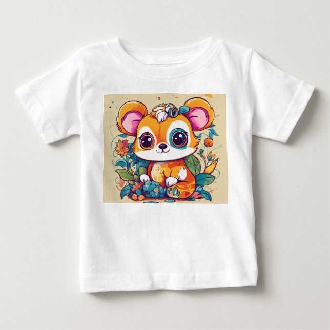 Adlige tierische T-Shirts - spielerisch und farben (Vorderseite)