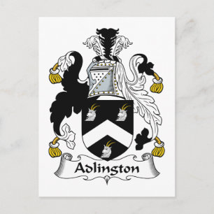 Adlington Familienwappen Postkarte