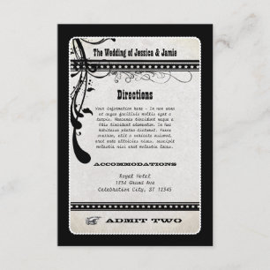 Admettre deux cartes de boîtier RSVP pour présento