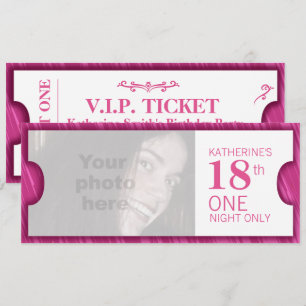 Admettre un VIP 18e anniversaire invitation