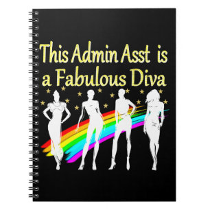 ADMIN ASST IST EINE FABULOSE DIVA NOTIZBLOCK