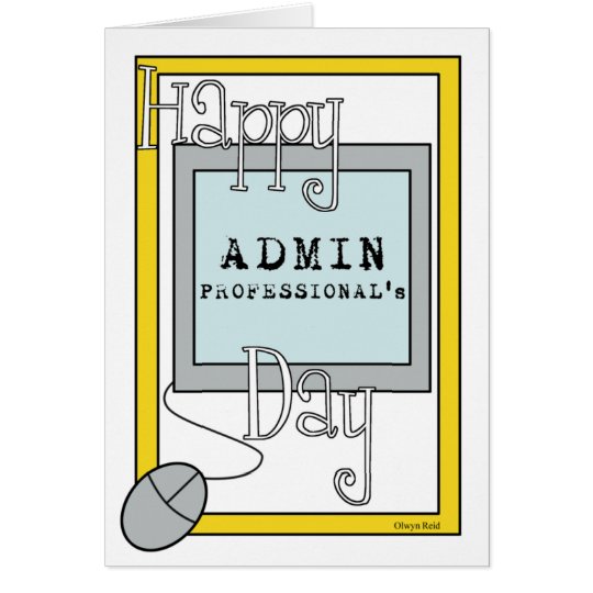 Admin-Fachleute-Tag mit Computer Karte