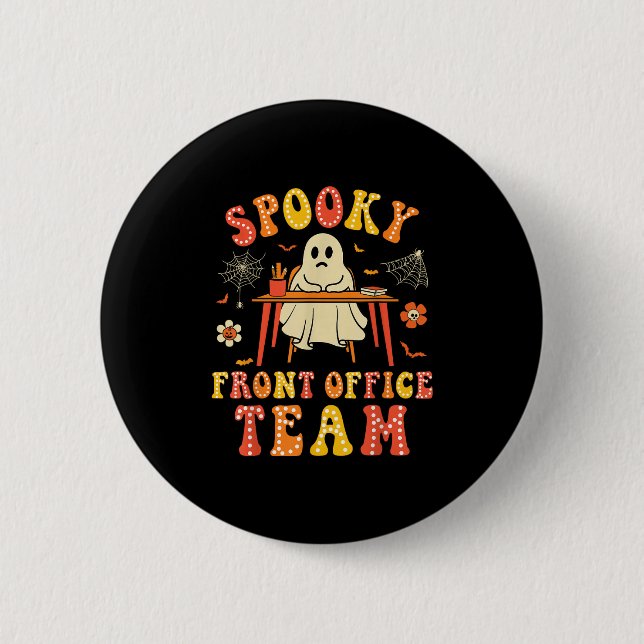 Admin Istant Spooky Front Office Team Halloween SC Button (Vorderseite)