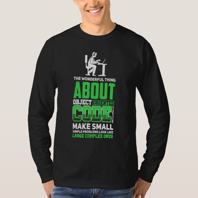 Admin Programmer Linux Binärkode T-Shirt (Vorderseite)