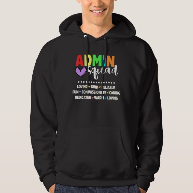 Admin School Assistant Squad Hauptverwaltung Crew  Hoodie (Vorderseite)