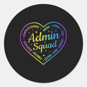 Admin-Team-Definition Admin Blitz-Team Zurück zur Runder Aufkleber