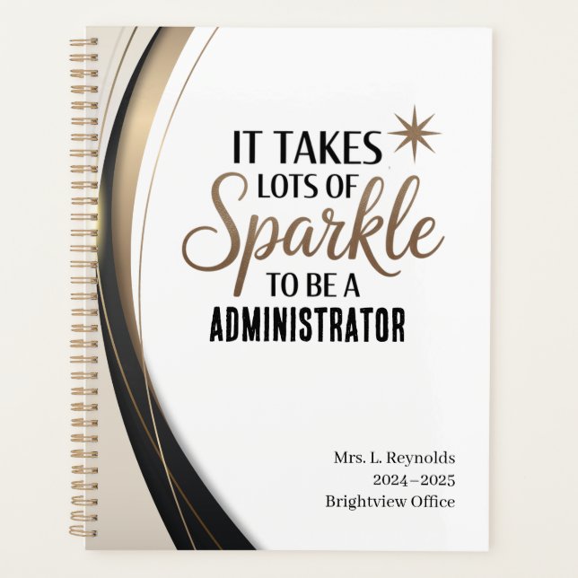 Administrateur - Planificateur Sparkle personnalis (Devant)