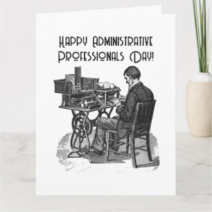 Administrativ Beruflich Day Male Typische Kunst Karte