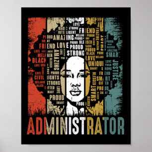 Administrator Afro American Black History Poster