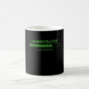 Administratorbelastung Kaffeetasse
