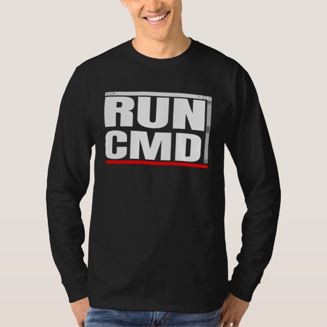 Admins Programmers Run CMD T-Shirt (Vorderseite)