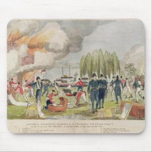 Admiral Cockburn Burning und Plündern Mousepad
