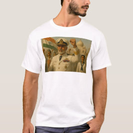 Admiral der indischen Marine leitet den Patriotisc T-Shirt