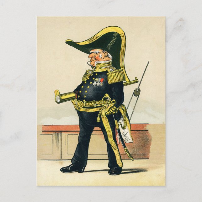 Admiral der Royal Navy Postkarte (Vorderseite)