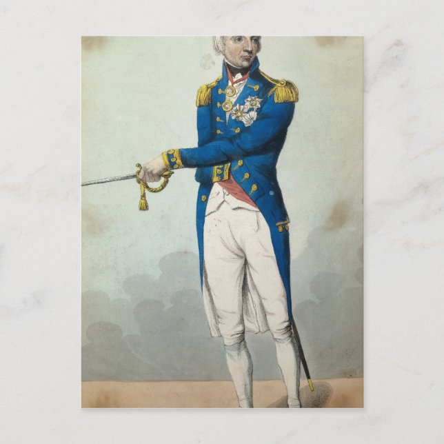 Admiral Horatio Nelson Postkarte (Vorderseite)