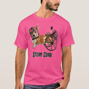 Admiral Wheels Steampunk Corgi T-Shirt
