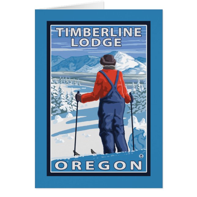 Admirant Skier - Timberline Lodge, Oregon (Devant)