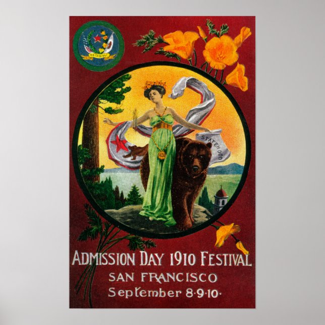 Admission Day Advertising, Staat Festival Poster (Vorne)