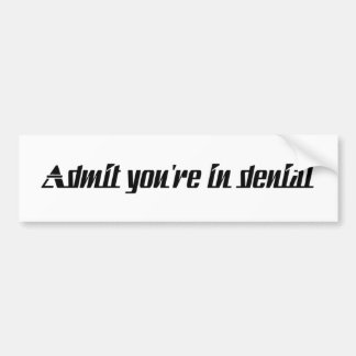admityouareindenial autoaufkleber
