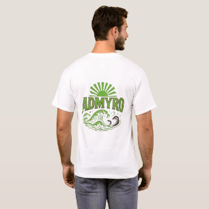 Admyro Waves Men's T - Shirt - Logofront & Back De