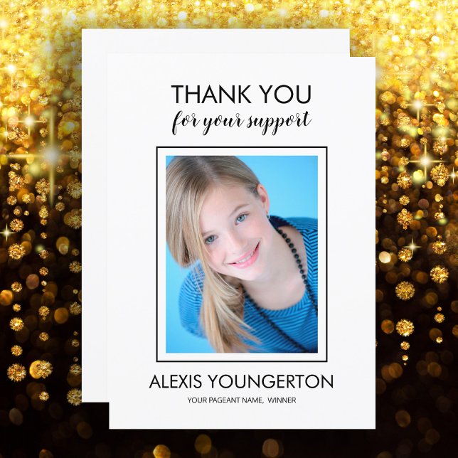 Ado moderne Miss Pageant Merci photo blanc (Créateur téléchargé)