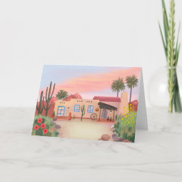 Adobe House Blank Card Karte