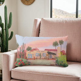 Adobe House Peach | Lendenkissen