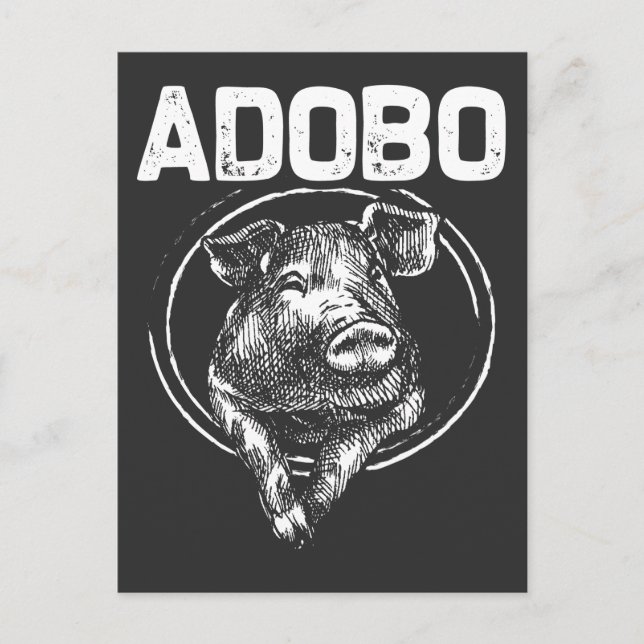 Adobo Pork Marinade Feinschmecker Philippinen Postkarte (Vorderseite)